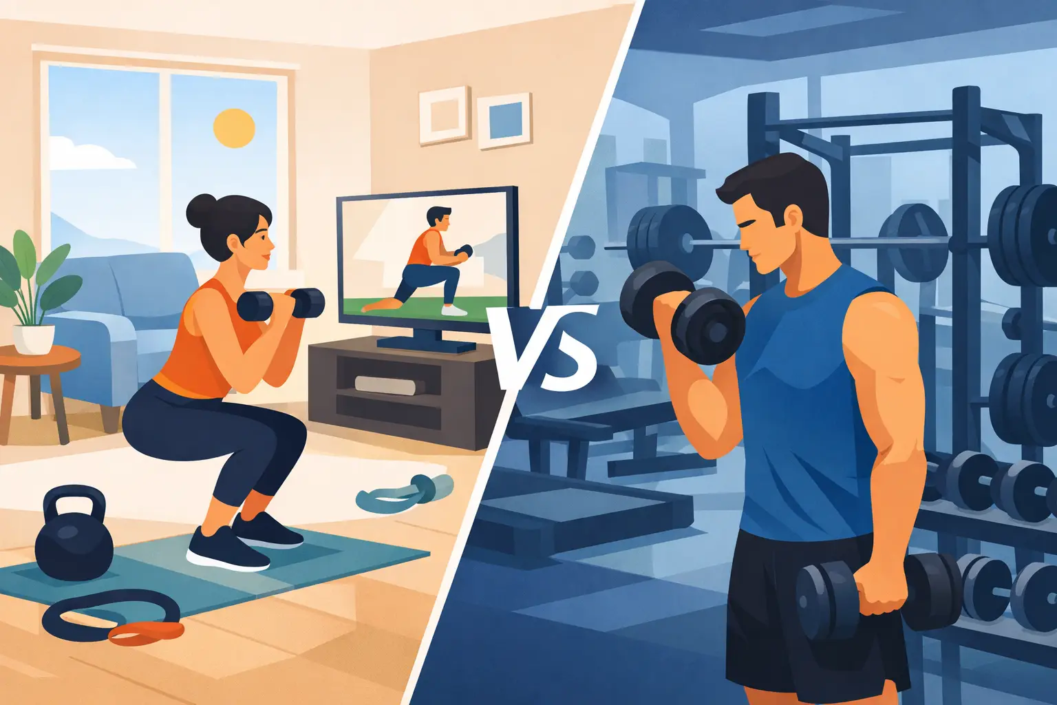 Home Training Versus Gym Training – Which Works?